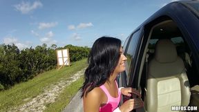 Stranded Teens - Road Head From a Stranded Latina Nadia Capri