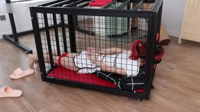 Barefoot Girl in a Cage