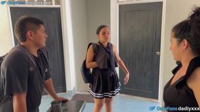 My Stepsister's Slut Fucks with My Husband While I Rested