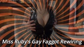 Miss Ruby's Gay Faggot Rewiring: Aroma JOI, Brain Melting & Cock Craving Training