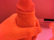 Masturbating in a public sunbed