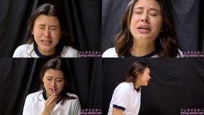 Erika Kononoba - CLOSE-UP of Japanese cute girl SNEEZING - MOV