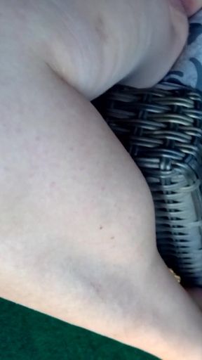 Outdoor selfie with cunt
