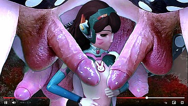 Cockbox3d - update #7 - e3 OVA DVa Tennyson breast growth Gwen blowbang double barrel frottage giant cock docking big dick worship Tinkerbell size woman reach around handjob CFNM MMMMF