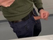 Jerking off at the train station