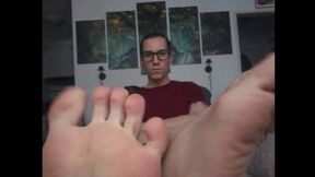 Hipster boy feet