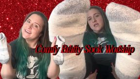 Bratty Goddess Mocks Your Pathetic Dirty Sock Worship