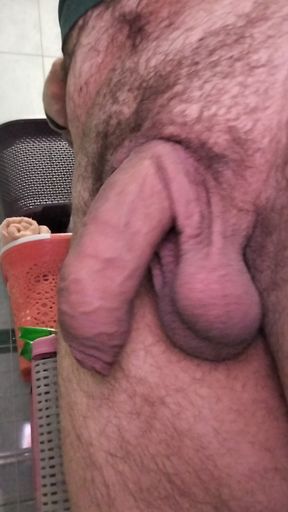 Playing with my Soft Uncut Dick