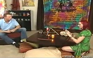 Mz Berlin fucks her patients bad auras off his cock