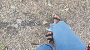 Walking Barefoot Outside