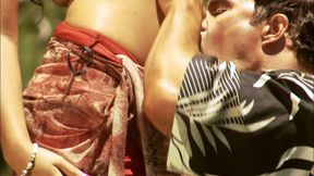Stunning Gorgeous Brunette Gets Good Sex Outdoors