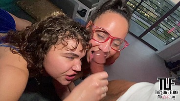 COLLEGE SLUTS EARN HUGE FACIAL FROM BBC