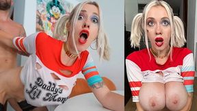 Big Tits Harley Quinn Deepthroats and Rough Fucks for Facial