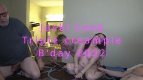 Jacki Love triple creampie birthday 4some (1080p)