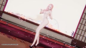 [mmd] Soojin - Agassy Seraphine Sexy Naked Dance League of Legends Uncensored Hentai