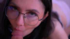 Prurient paramour ass to mouth fuck his lady'_s, and she gets cum in mouth.