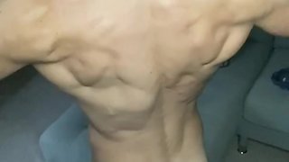 Flexing & edging alert with lydian grey - masturbation bigcock