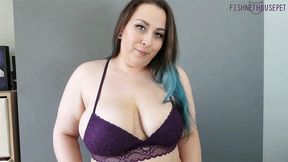 Purple Bras Boob Bouncing