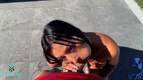 Latina Brunette's Big Ass&#x1F351; F*cked Rough Like A Whore, Creampie In POV - Mariana Martix & Max Fills