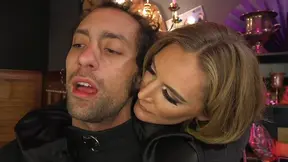 Dominant Mona Wales Pegs Her Male Slave Before Riding Him Roughly