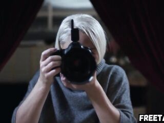 Hot Blonde MILF Get Fucked During A Real Photoshoot - Full Movie On FreeTaboo.Net