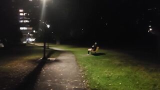 Woman caught mastrubating on park bench at night