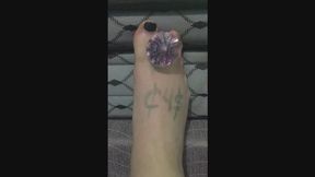 QUEEN MATTRESS RIGHT FOOT DIAMONDS