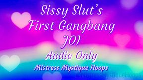 Sissy Slut’s First Gangbang JOI Audio Only - Stroke your little clitty to the thought of being fucked by real men! - Female Domination, Femdom, Make Me Bi, Bisexual Encouragement, Bi-Sexual with Mistress Mystique Hoops - MP3