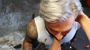 Bareback on the Building Site as Two Tatooed Workers Get It off