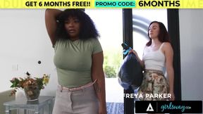 GIRLSWAY - Foot Massage To Facesitting: Freya Parker &mdash;  Avery Jane & Cami Strella’s Threesome Heat