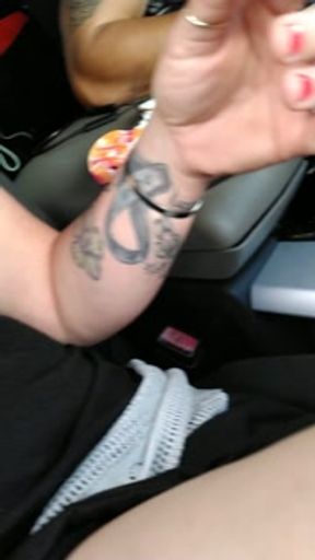 I'm Shy But, I Film Myself Lifting Up My Skirt and Teasing You With My Panties, While In Car