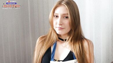 Photographer Pounds Petite Pussy Dripping Creampie During Shoot