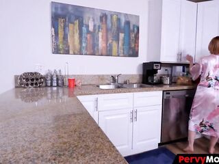 Redhead Housewife Cooks her Dear Hunk Breakfast