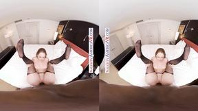 ”Daisy Stone & her thick booty take a big black prick in VR porn”