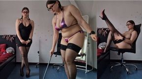 Daddy&#039;s Good Girl - Date Night Cleaning &amp; Tease in Black Dress