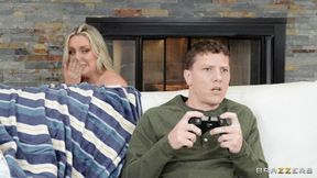 ”Big Breasted Hot Ass Hollywood tasting his stepson friend's meat”