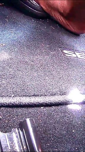 Car Session with Nina's Hood Hot Smelly Size 10 Soles Worship Footjob