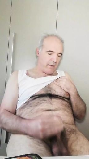 Hi Boy, Jerk off Your Cock with This Dirty Old Man