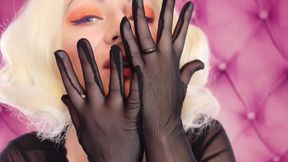 Asmr: Mesh Gloves. (no Talking) Hot MILF Slowly Sfw Video by Arya Grander
