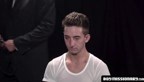 BoyMissionary.com - Pastor's belt play precedes a raw twink fuck session
