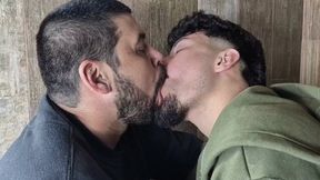 Super Intense Kisses Between Two Big Mouths - By Rick Wink and Billy Thompson - clip 2