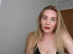 Blonde teen Sierras first erotic masturbation video