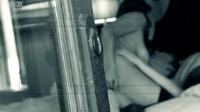 raylene is a busty latina in lingerie who gets laid and sprayed with cum