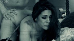raylene is a busty latina in lingerie who gets laid and sprayed with cum