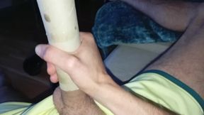 The Guy so Horny with His Big Cock Continues Fucking and Cums Inside the Hole Close up.part2
