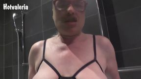 Mature nylon fuck face