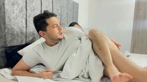 The young straight man shares room and was seduced by his gay best friend and leaves his ass full of hot cum