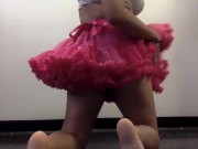 College Shows Off Her Sexy Pink Tutu