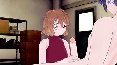 Ai Haibara gets creampied in the storage room by a big dick