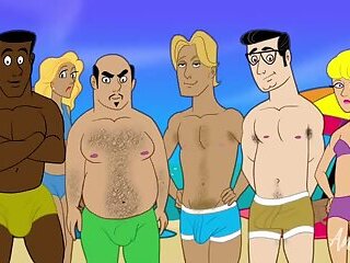 Sexo en la playa animan